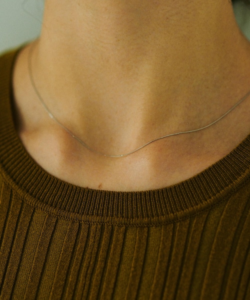 ROPE'(ロペ)の「【Mimi】R(ロペ アール)PT ベネチアン45チェーンショートネックレス(ネックレス・レディース・シルバー系・F)」の20枚目の写真