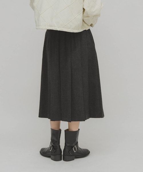 KBF（ケイビーエフ）の「プリーツミディスカート（スカート・レディース・CHARCOAL/BROWN・One）」の18枚目の写真