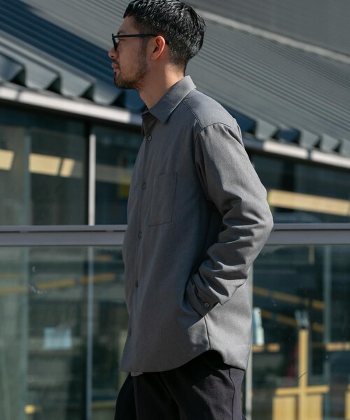 URBAN RESEARCH ROSSO（アーバンリサーチロッソ）の「『XLサイズあり』ヒートパテッドシャツジャケット（その他アウター・メンズ・GRAY/BLACK・M/L/XL）」の17枚目の写真