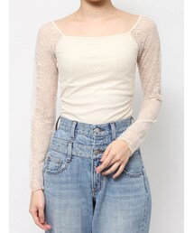 EVRIS | バックオープンレーストップス(Tシャツ/カットソー)
