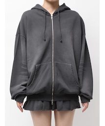 EMODA | シェービングオーバージップフーディ(パーカー)