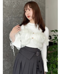 dazzlin | ヘムレースリブニットトップス(ニット/セーター)