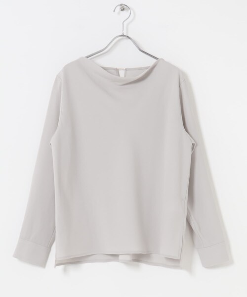 URBAN RESEARCH ROSSO（アーバンリサーチロッソ）の「トリアセテート混ドレープネックブラウス（シャツ/ブラウス・レディース・L/BEIGE/NAVY・Free）」の20枚目の写真