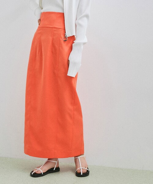 ADAM ET ROPE'（アダムエロペ）の「【サステナブル】コルセットコクーンスカート（スカート・レディース・ブラック/オフホワイト/レッド系・36/38）」の14枚目の写真