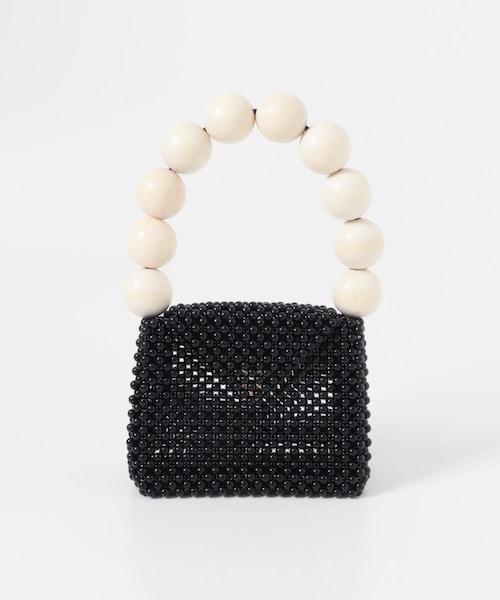 URBAN RESEARCH DOORS(アーバンリサーチドアーズ)の「TOOS WOOD BALL HANDBAG(ハンドバッグ・レディース・BLACK・One)」の1枚目の写真