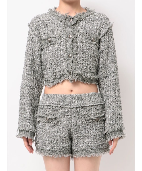 TWEED KNIT CARDIGUAN