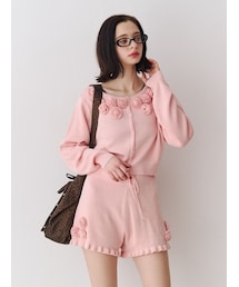 jouetie | ローズモチーフコンパクトニット【セットアップ対応】(ニット/セーター)