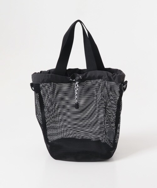 EKAL（エカル）の「TINY GARDEN PRODUCTS　ストロール2WAYメッシュバッグ（ハンドバッグ・レディース・BLACK/GRAY・One）」の3枚目の写真