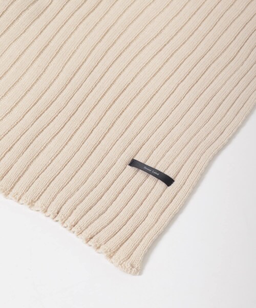 URBAN RESEARCH Sonny Label（アーバンリサーチサニーレーベル）の「リブニットマフラー（マフラー・レディース・ブラック/ブラウン/グレー/エクリュ・one）」の9枚目の写真