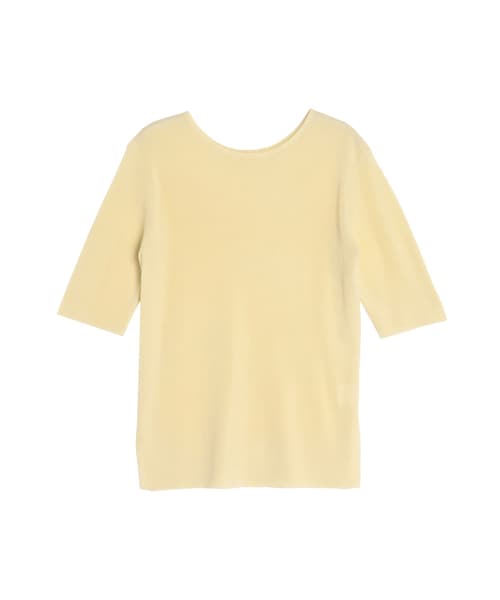 ELENDEEK（エレンディーク）の「2WAY SHEER KT（ニット/セーター・レディース・オフホワイト/ブラック/イエロー/ブラウン・F）」の16枚目の写真