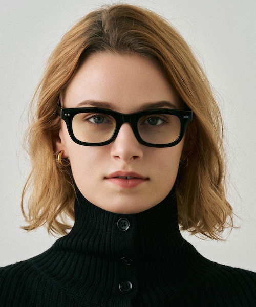 SENSE OF PLACE by URBAN RESEARCH(センスオブプレイスバイアーバンリサーチ)の「NUEF nuef0136(メガネ・レディース・BLACK/KHAKI/CLEAR×BLK・One)」の1枚目の写真