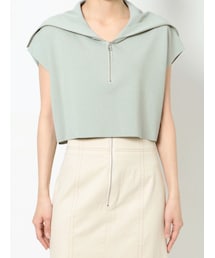 LAGUNAMOON | ショートZIPニットプルオーバー(ニット/セーター)