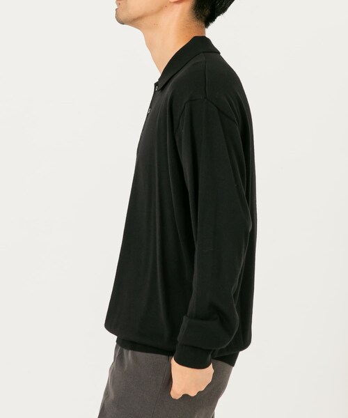 URBAN RESEARCH ROSSO（アーバンリサーチロッソ）の「イタリア糸メリノウールニットポロシャツ（ニット/セーター・メンズ・GREIGE/GRAY/DARK BROWN/NAVY/BLACK・M/L）」の12枚目の写真