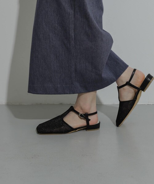 SENSE OF PLACE by URBAN RESEARCH（センスオブプレイスバイアーバンリサーチ）の「Tストラップメッシュサンダル（その他シューズ・レディース・BLACK/SILVER/GOLD・S/M/L）」の17枚目の写真