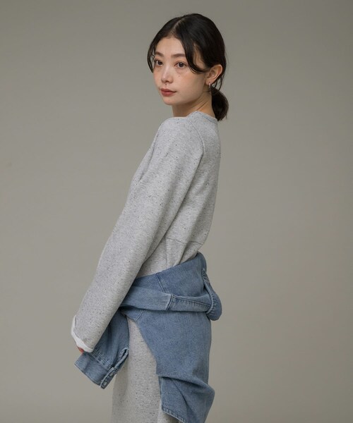 URBAN RESEARCH Sonny Label（アーバンリサーチサニーレーベル）の「リラクシースウェットドレスワンピース（ワンピース・レディース・チャコール/グレー/ブラウン・FREE）」の18枚目の写真