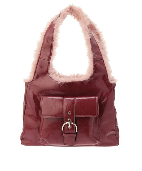 jouetie（ジュエティ）の「ドッキングファーベルトバッグ（ハンドバッグ・レディース・アイボリー/ブラック/ボルドー・F）」の7枚目の写真