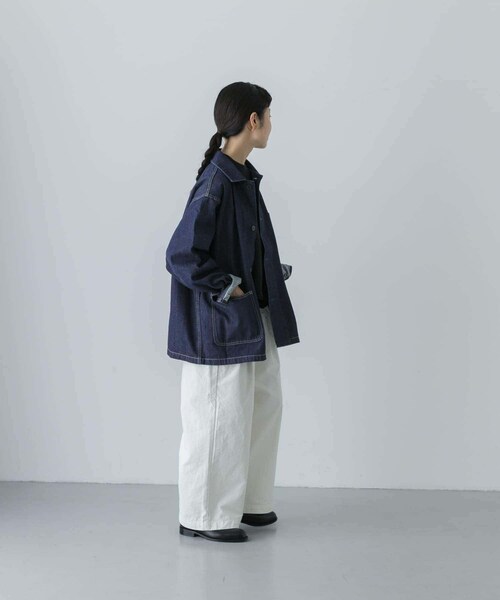 かぐれ（カグレ）の「『ユニセックス』デニムカバーオール（カバーオール・レディース・OFF/INDIGO・1/2）」の22枚目の写真