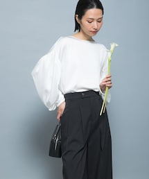 URBAN RESEARCH ROSSO | ハンマーサテンギャザーブラウス(シャツ/ブラウス)