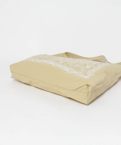 RODE SKO（ロデスコ）の「リップストップダブルショルダー柄トート（トートバッグ・メンズ・BEIGE・one）」の8枚目の写真