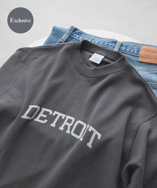 URBAN RESEARCH DOORS（アーバンリサーチドアーズ）の「『別注』CHAMPION×DOORS　SWEAT SHORT-SLEEVE SHIRTS（スウェット・レディース・OATMEAL/GRAY/OFFBLACK/DARKBLUE・One）」の2枚目の写真