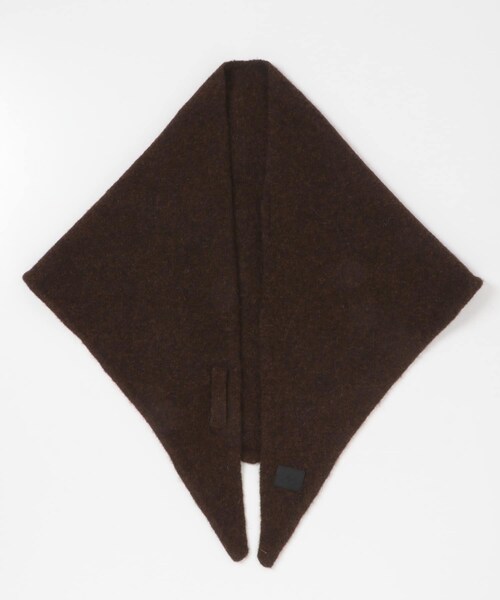 SENSE OF PLACE by URBAN RESEARCH(センスオブプレイスバイアーバンリサーチ)の「ビッグニットストール(ストール/ショール・レディース・IVORY/CHARCOAL/BROWN・One)」の3枚目の写真