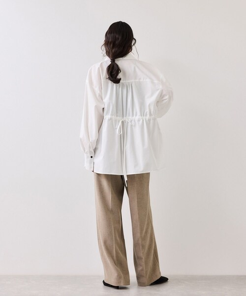 VIS（ビス）の「サマーツイードリボンベルトパンツ/UVケア・イージーケア（その他パンツ・レディース・チャコール/グレー/ベージュ系・M/S/SS）」の13枚目の写真