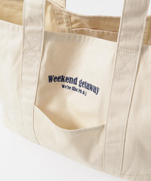 URBAN RESEARCH Sonny Label（アーバンリサーチサニーレーベル）の「WEEKEND GETAWAY TOTEBAG（トートバッグ・レディース・オフ/レッドブラウン/ネイビー・One）」の11枚目の写真