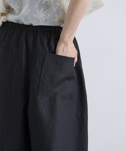 かぐれ（カグレ）の「カラーリネンクロップドパンツ（その他パンツ・レディース・BLACK/BEIGE/BLUE/RED・Free）」の17枚目の写真