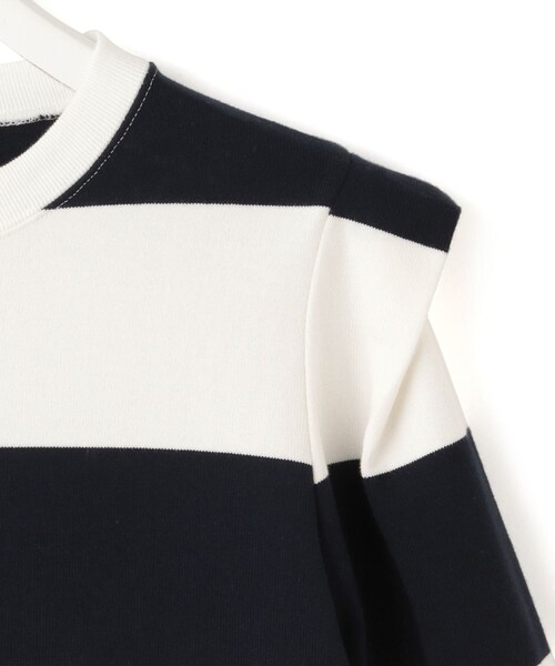 ADAM ET ROPE'(アダムエロペ)の「【PHEENY(フィーニー)】別注 Heavy weight border tucked sleeve(Tシャツ/カットソー・レディース・ネイビー/ワイン系・F)」の16枚目の写真