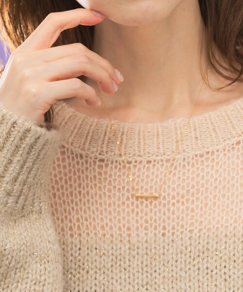 URBAN RESEARCH ROSSO（アーバンリサーチロッソ）の「Favorible　2WAY bar necklace（ネックレス・レディース・GOLD・FREE）」の6枚目の写真
