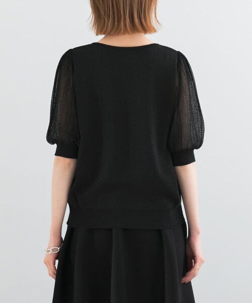 URBAN RESEARCH ROSSO（アーバンリサーチロッソ）の「ドッキングシアープリーツスリーブプルオーバー（ニット/セーター・レディース・OFF WHITE/L/BEIGE/BLACK/MUSCAT・FREE）」の13枚目の写真