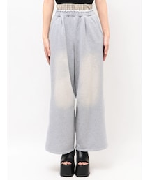 レイヤードロゴスウェットパンツ
