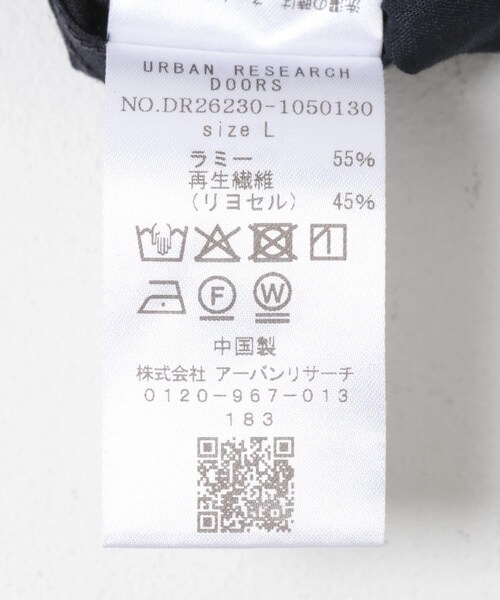 URBAN RESEARCH DOORS(アーバンリサーチドアーズ)の「RA/LYO Sheer Shirts Jacket(テーラードジャケット・メンズ・NAVY/BLACK・M/L)」の20枚目の写真