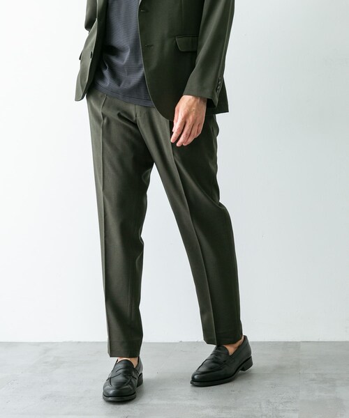 URBAN RESEARCH DOORS（アーバンリサーチドアーズ）の「『イージーケア』LIFE STYLE TAILOR　メランジトロストレッチパンツ（スラックス・メンズ・NAVY/GRAY/KHAKI・S/M/L/XL）」の3枚目の写真