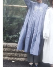 merry jenny | bear刺繍ティアードワンピース(ワンピース)