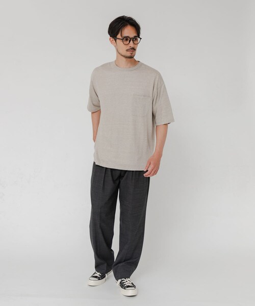 URBAN RESEARCH(アーバンリサーチ)の「『別注』YLEVE×URBAN RESEARCH LINEN POCKET T-SHIRTS(Tシャツ/カットソー・メンズ・BRIC/CHARCOAL/ECRU・4/5)」の8枚目の写真