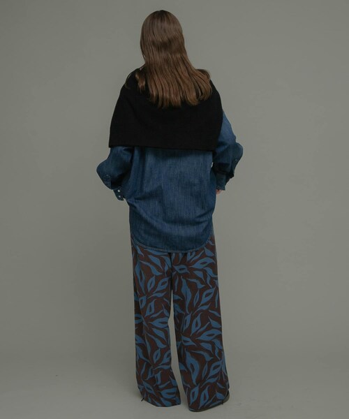 URBAN RESEARCH Sonny Label（アーバンリサーチサニーレーベル）の「ニュアンスプリントイージーパンツ（その他パンツ・レディース・ベージュ系/チャコール系/ブラウン系・Free）」の12枚目の写真