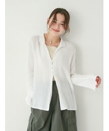 Ungrid | 開襟楊柳シャツ(シャツ/ブラウス)