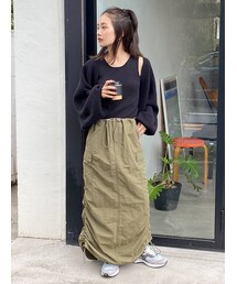 Ungrid | ギャザーミリタリースカート(スカート)