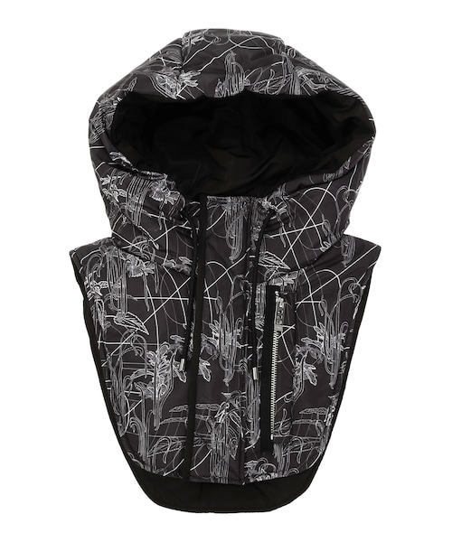 UN3D. アンスリードLINE FLOWER PADDED BALACLAVA