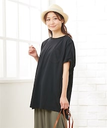 QUNTSTYLE | 【マタニティウエア・授乳服】半袖ドルマントップス（産前・産後）(マタニティウェア/グッズ)