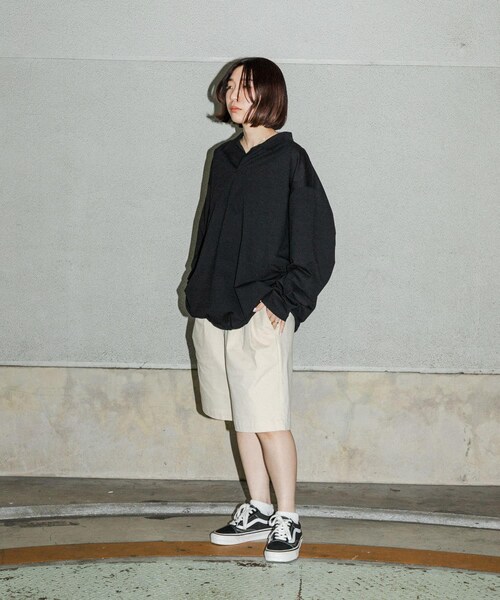 URBAN RESEARCH(アーバンリサーチ)の「Wide Dad SHADE TECH ポロシャツ ロングスリーブ(ポロシャツ・メンズ・D.NAVY・1/2)」の3枚目の写真