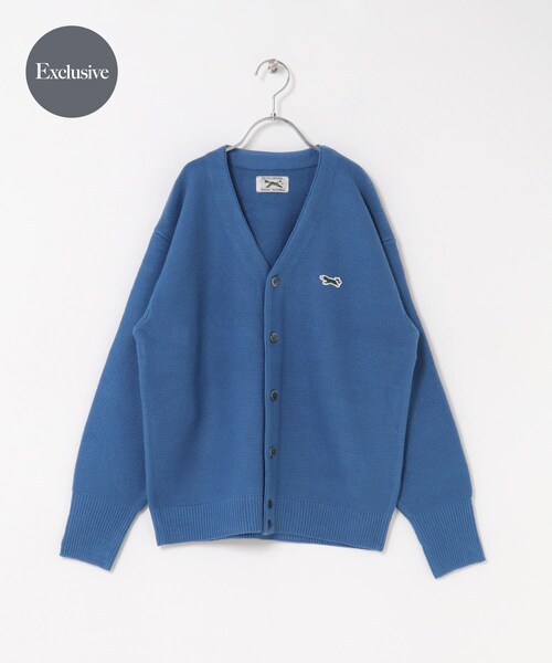 URBAN RESEARCH DOORS(アーバンリサーチドアーズ)の「『WEB/一部店舗限定』『別注』PENNEYS×DOORS THE FOX Vネックカーディガン(KIDS)(カーディガン/ボレロ・キッズ・RED/BLUE/TOP GRAY・150)」の2枚目の写真