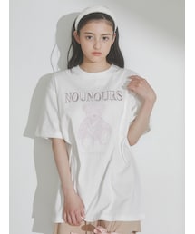 merry jenny | bear embroidery Tシャツ(Tシャツ/カットソー)