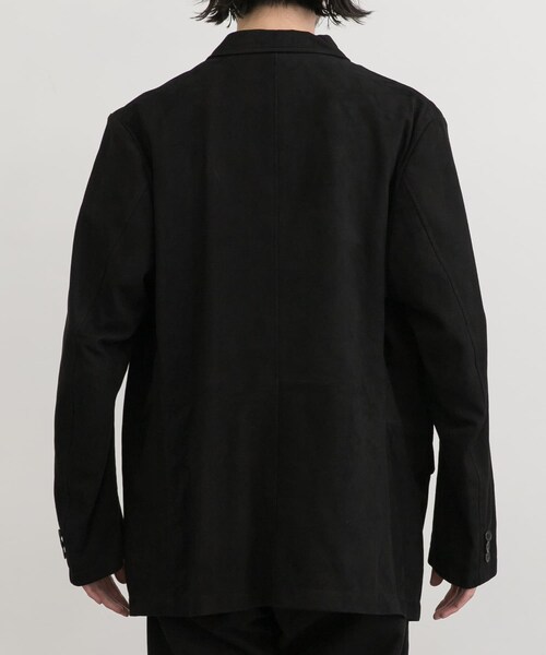 SEVEN BY SEVEN LEATHER TAILORED JACKET