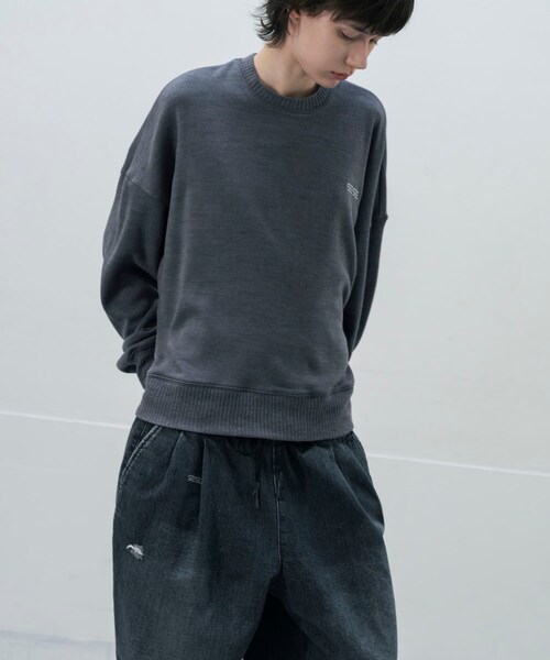 URBAN RESEARCH(アーバンリサーチ)の「SEE SEE CREW KNIT (KNIT SEW)(ニット/セーター・メンズ・BLACK/CHARCOAL/NAVY・M/L/XL/XXL)」の10枚目の写真