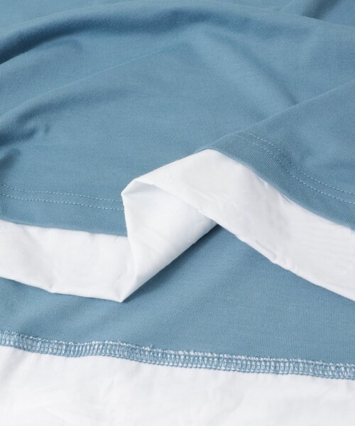 ITEMS URBANRESEARCH（アイテムズ アーバンリサーチ）の「フハクキリカエ TCクルーネックTシャツ（Tシャツ/カットソー・メンズ・BLU/BLK/GRN・M/L）」の10枚目の写真