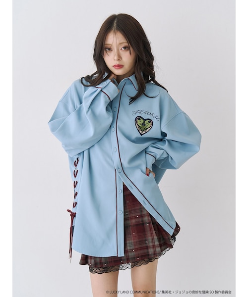 jouetie（ジュエティ）の「【アニメ『ジョジョの奇妙な冒険 ストーンオーシャン』×jouetie】BIGシャツ（シャツ/ブラウス・レディース・アイボリー/ブラック/ブルー/ミックス・M）」の3枚目の写真