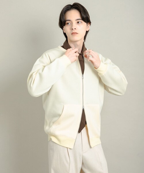 SENSE OF PLACE by URBAN RESEARCH(センスオブプレイスバイアーバンリサーチ)の「ウラキモウクルーネックジップスウェット(スウェット・メンズ・BLACK/GRAY/IVORY・M/L)」の7枚目の写真