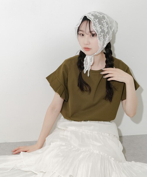 SMELLY（スメリー）の「レーススカーフ（バンダナ/スカーフ・レディース・OFF/BLK・-）」の12枚目の写真